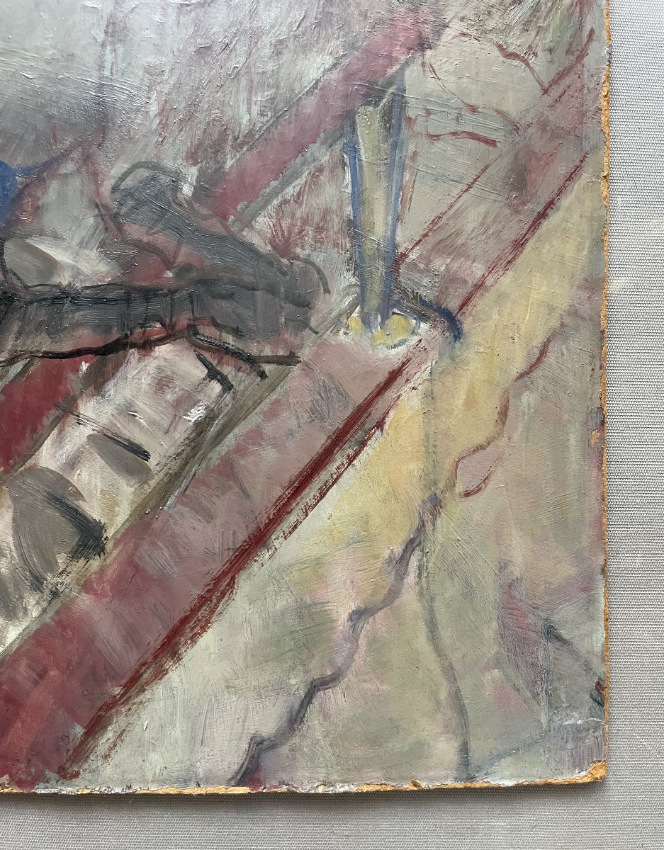 Spectateurs au balcon, esquisse, Domergue?-photo-4