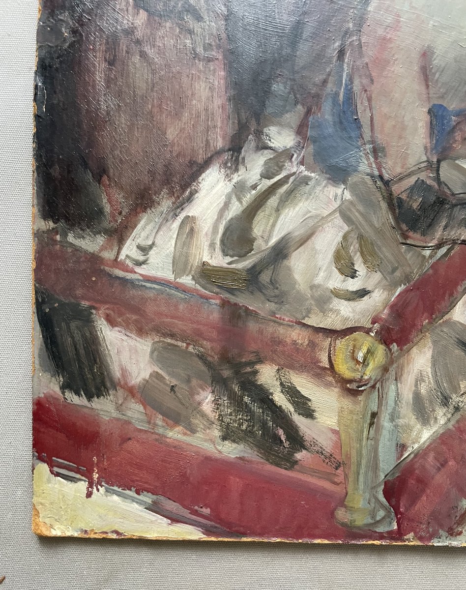 Spectateurs au balcon, esquisse, Domergue?-photo-1