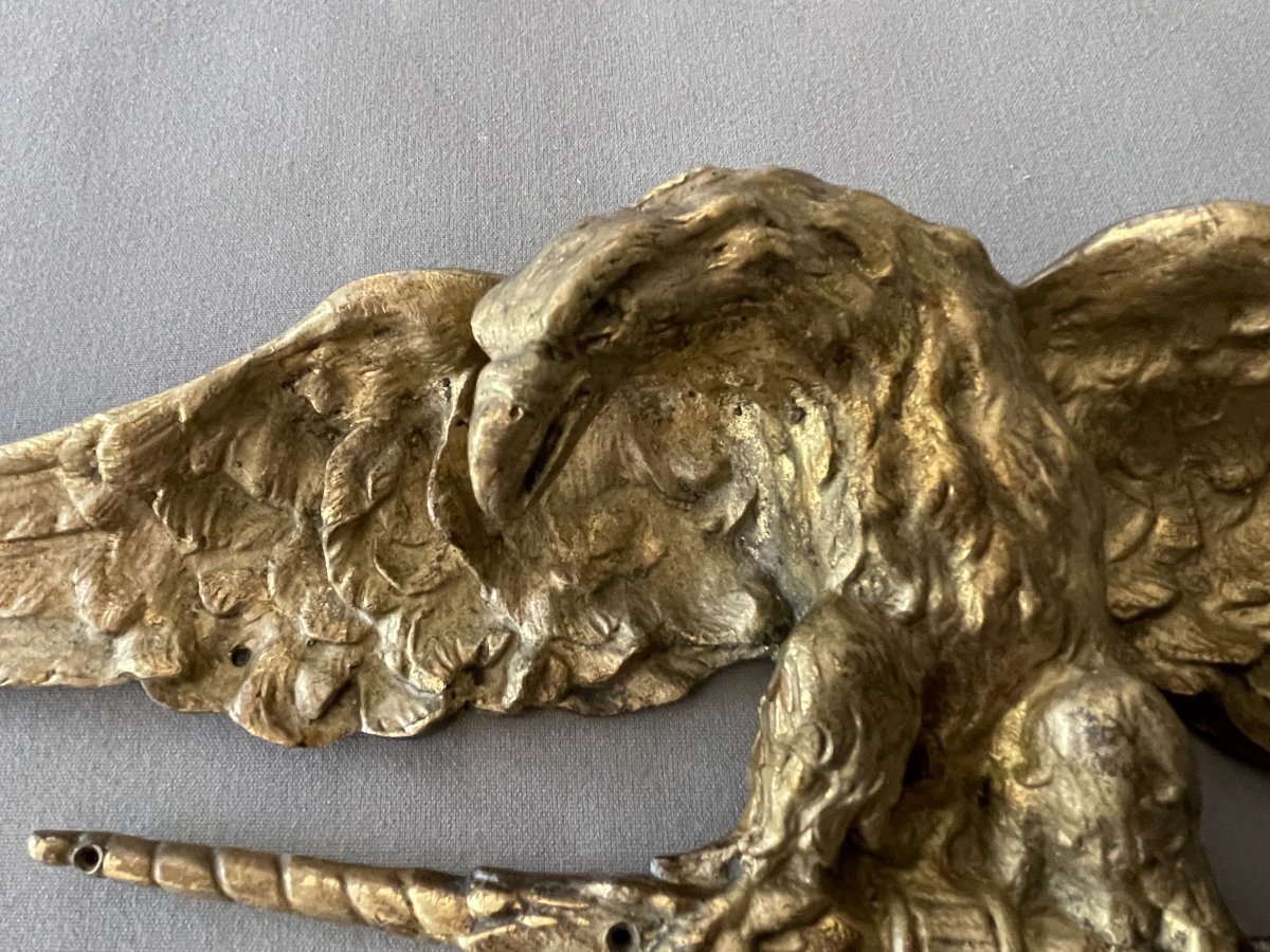 Gilded Bronze Wall-mounted Eagle-photo-1