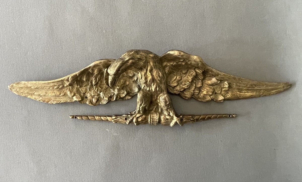 Gilded Bronze Wall-mounted Eagle