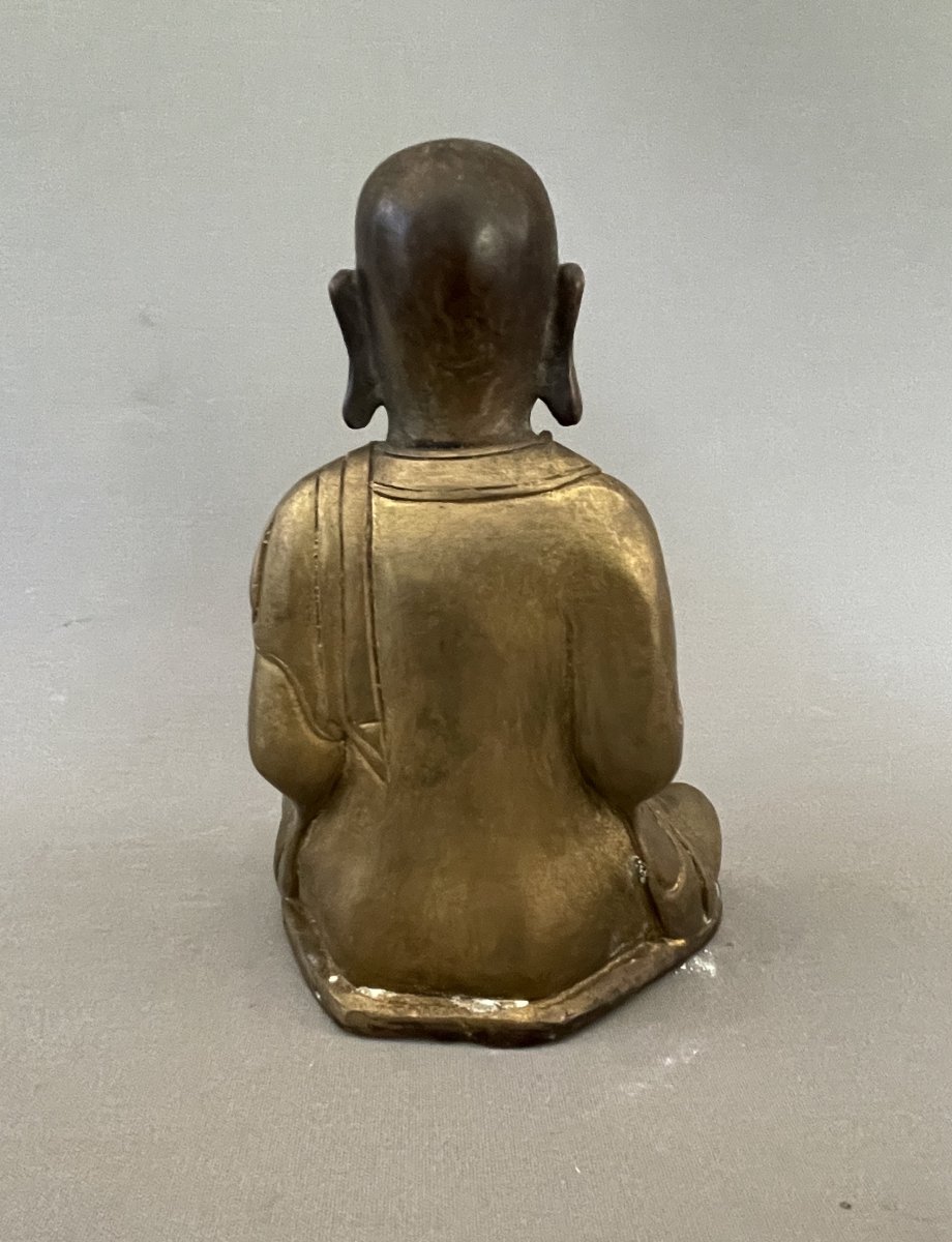 Divinité asiatique en bronze ou en cuivre, début XXe-photo-4