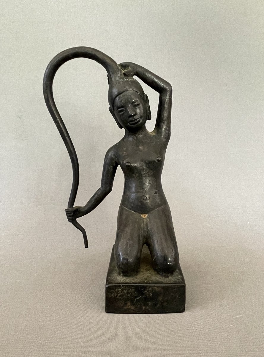 Asian Bronze Statuette, 19th Century Or Earlier
