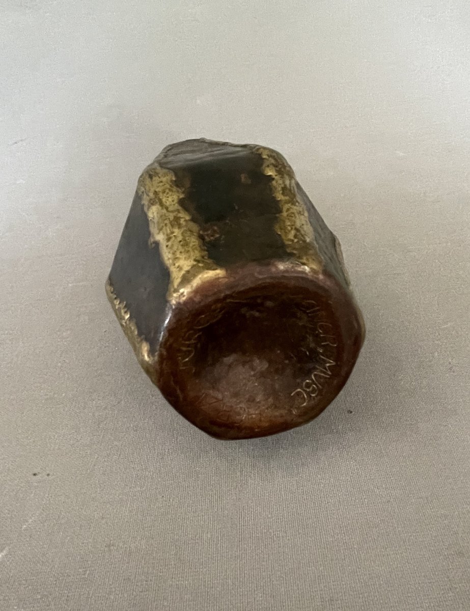 Brutalist Metal Vase-photo-3