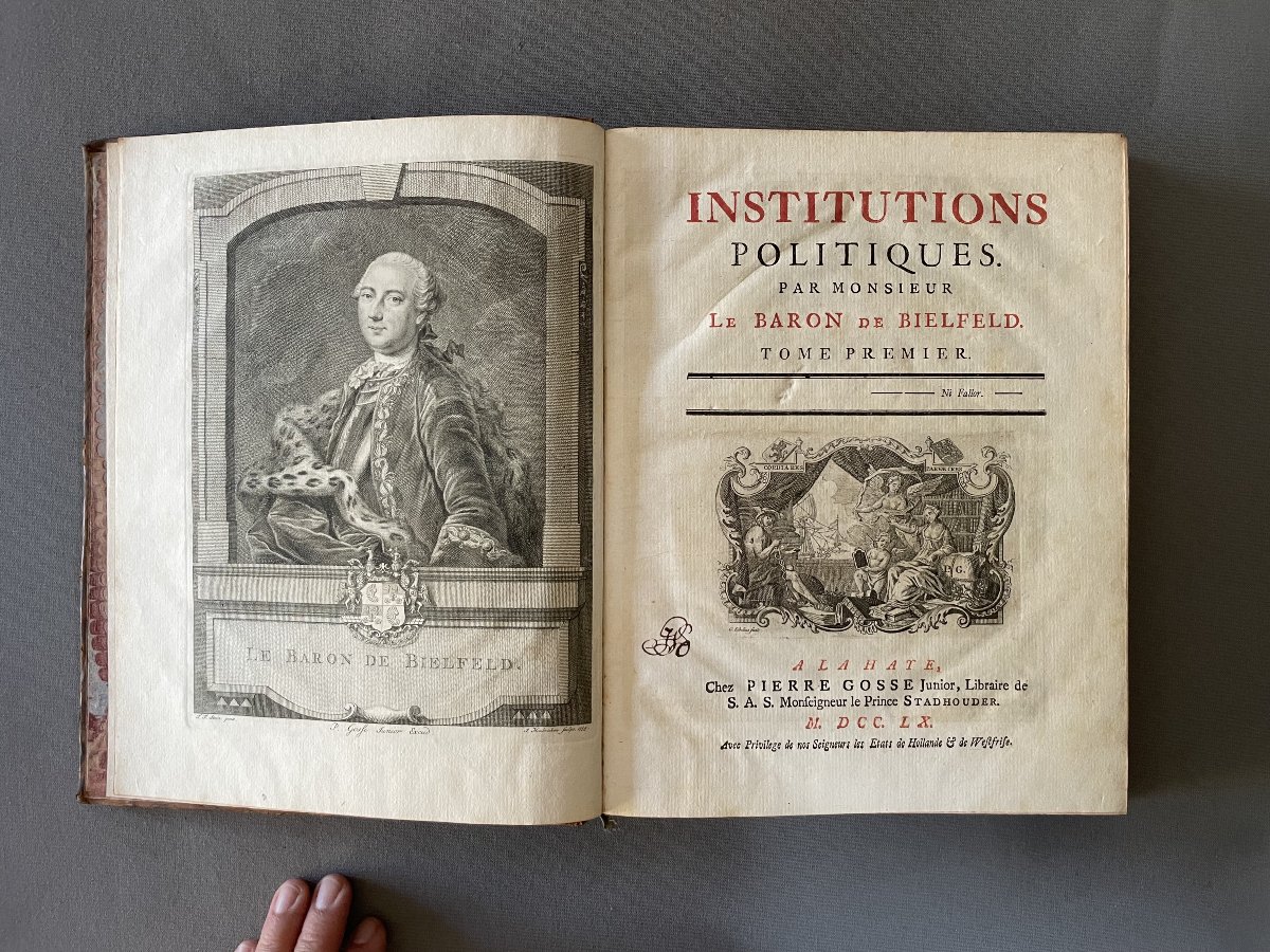 Institutions politiques, par M. le Baron de Bielfeld, 1760-photo-3
