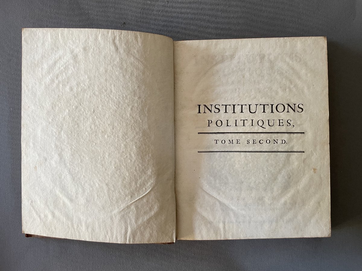 Institutions politiques, par M. le Baron de Bielfeld, 1760-photo-3