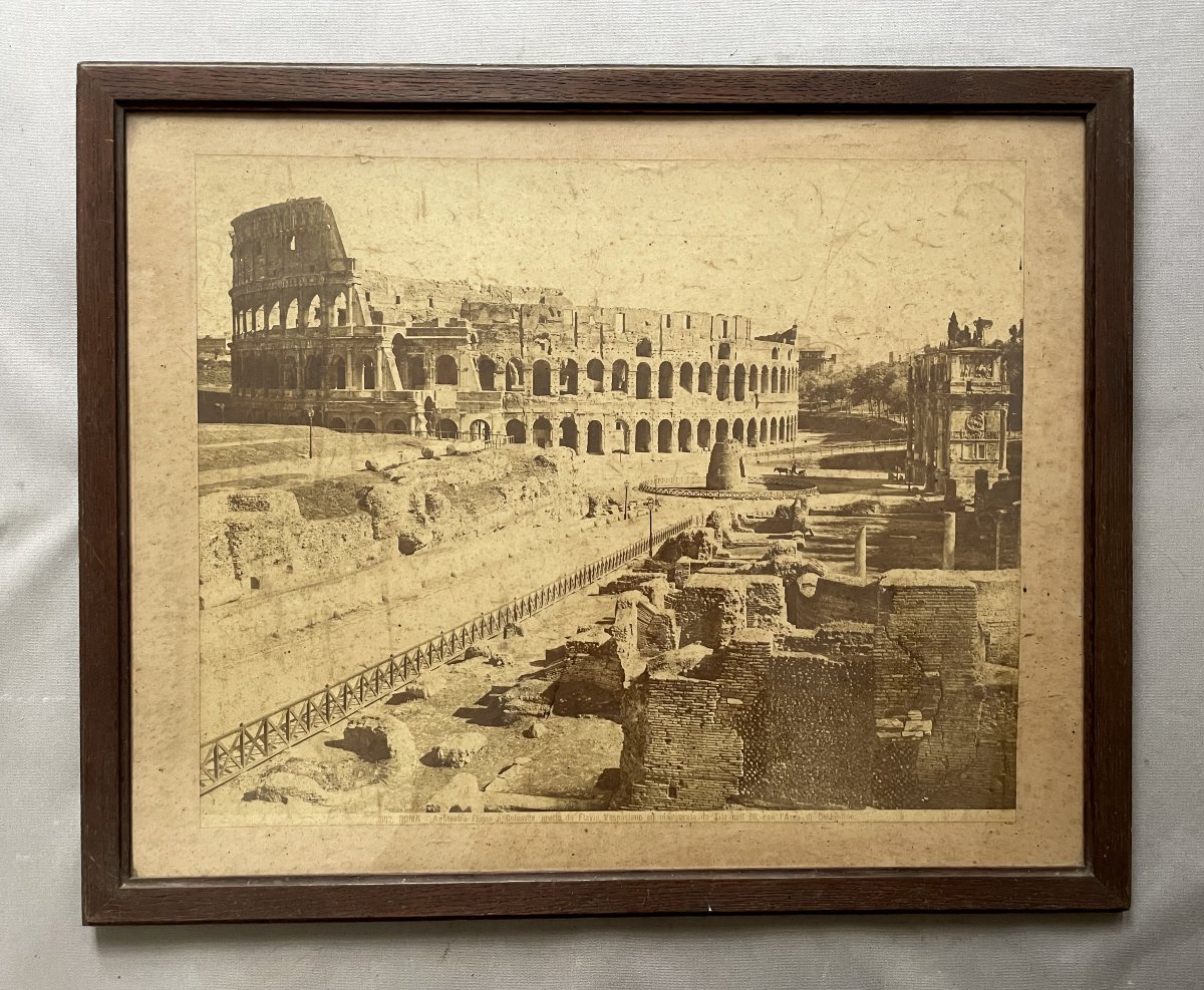 Photograph Of The Colosseum In Rome, Circa 1900