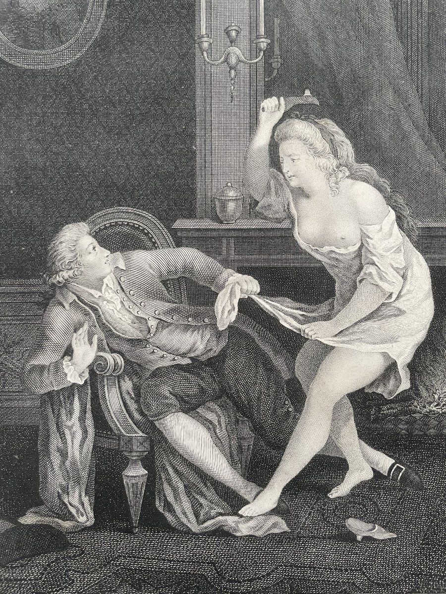 La pantoufle, gravure, XVIIIe-photo-4