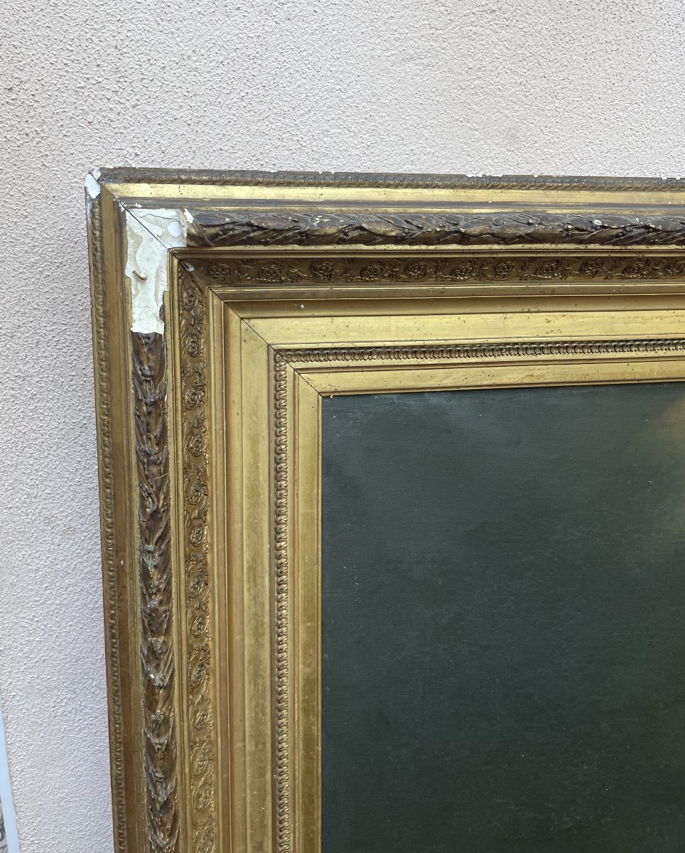 Marie Madeleine, grand format, huile sur toile à restaurer-photo-2