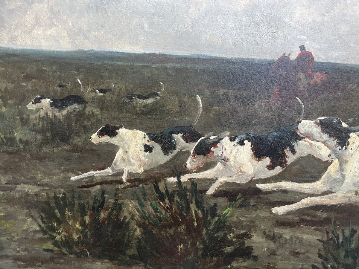 Scène de chasse à courre, très grand format-photo-4