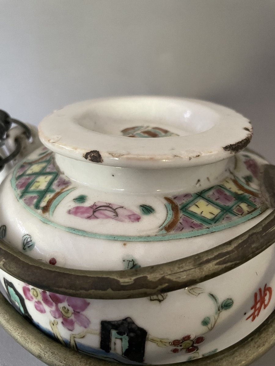 Théière en porcelaine, Chine, fin XIXe-photo-3