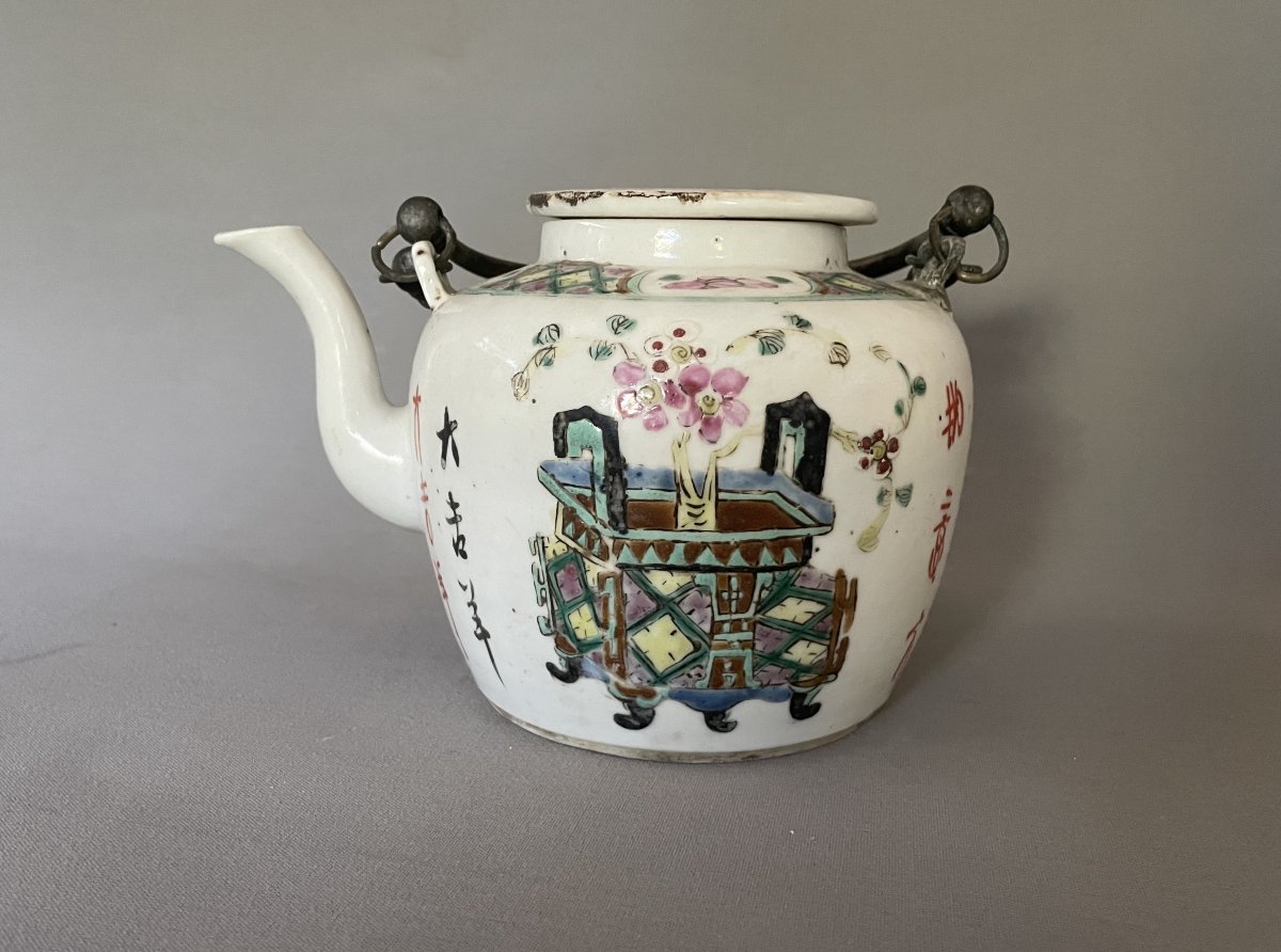 Théière en porcelaine, Chine, fin XIXe