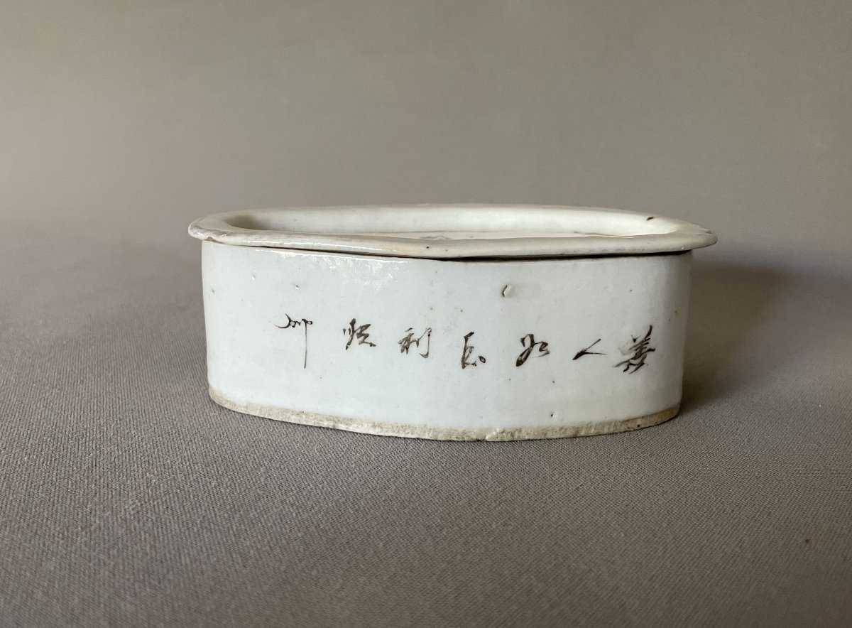 Boite à grillons en porcelaine, Chine, XIXe-photo-3