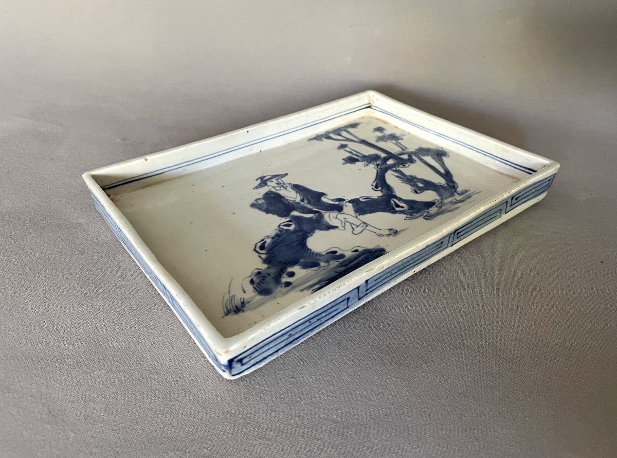 Porcelain Tray, China, 20th Century-photo-2