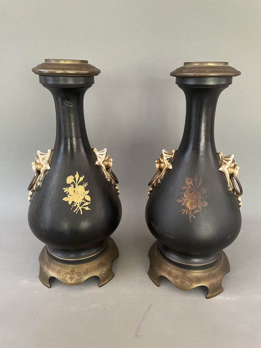 Pair Of Napoleon III Lamps-photo-4