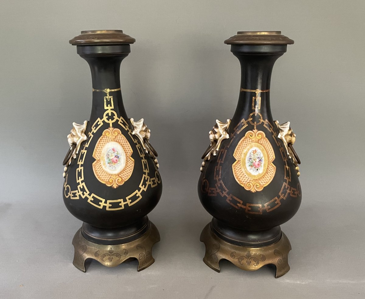 Pair Of Napoleon III Lamps