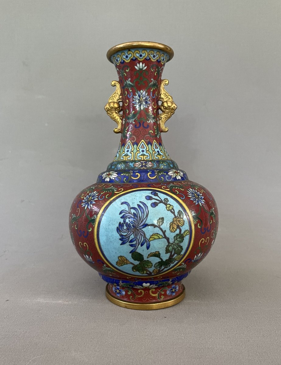 Cloisonné Vase, China, 19th Century