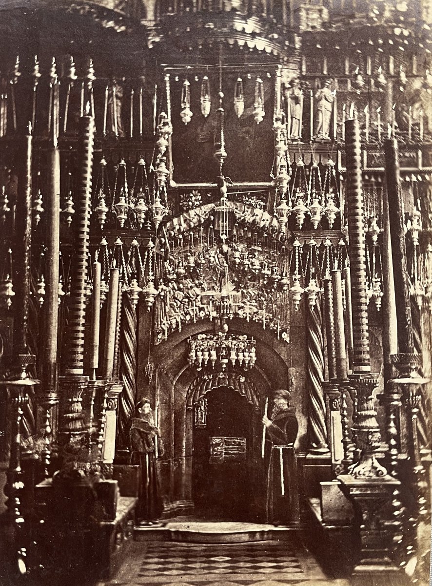 F&eacute;lix Bonfils, l'int&eacute;rieur du Saint S&eacute;pulcre &agrave; J&eacute;rusalem