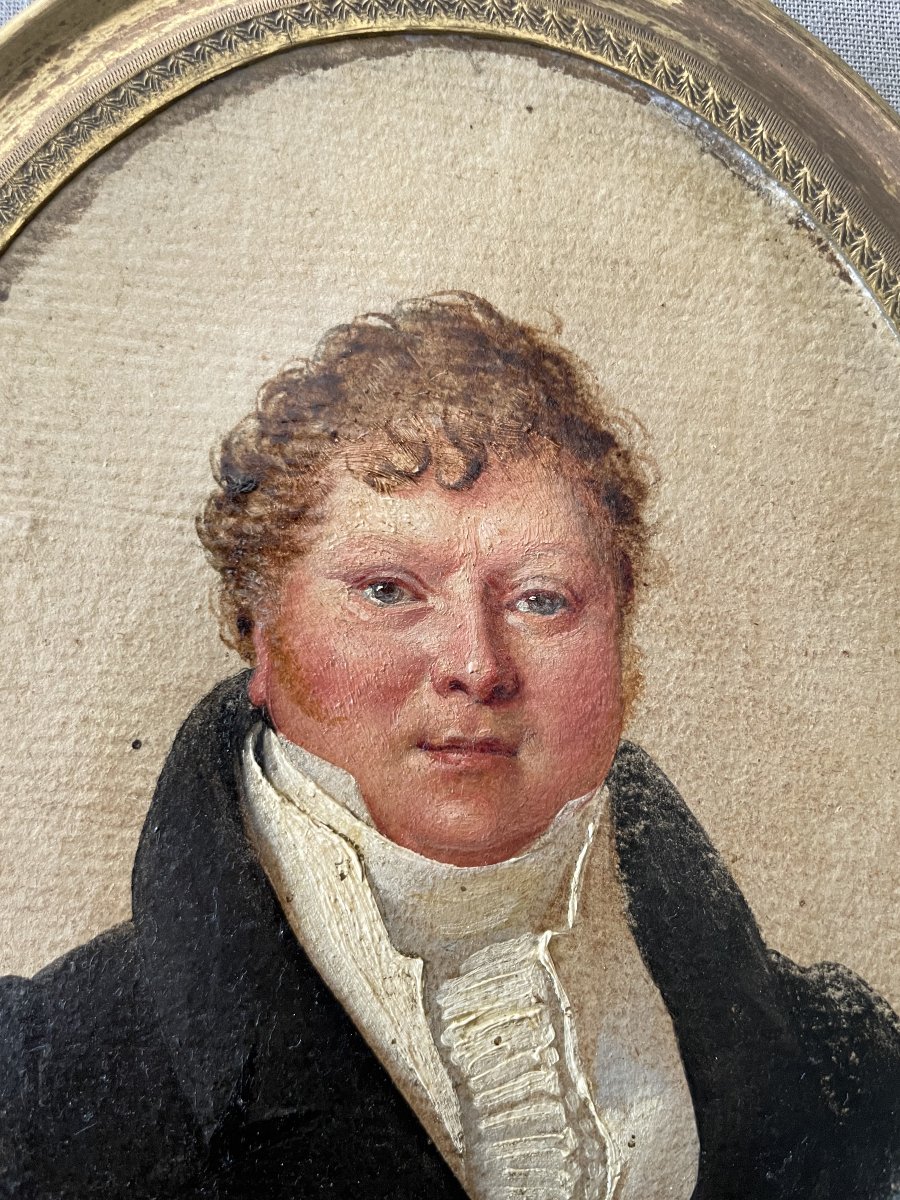 Portrait Of A Gentleman, Miniature Painting-photo-2