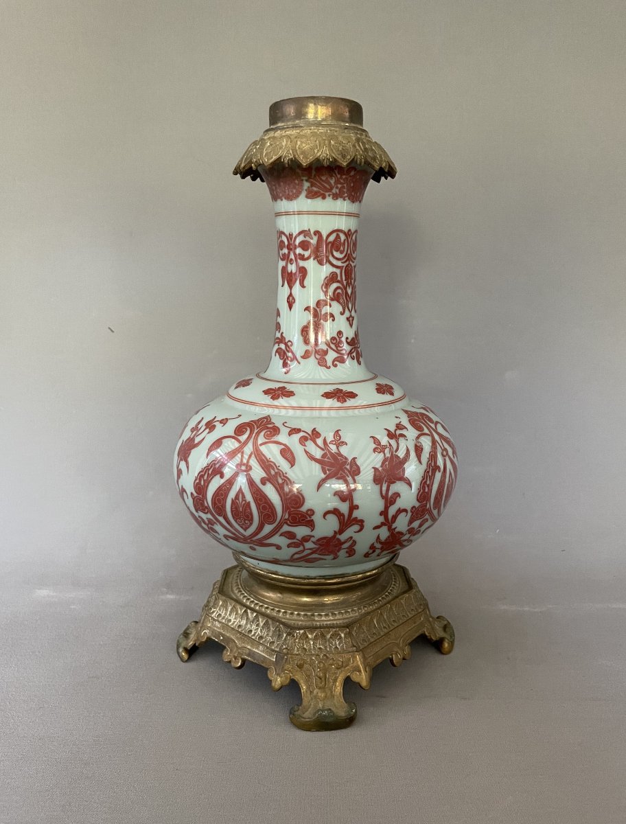 Lampe Napoléon III en opaline-photo-3