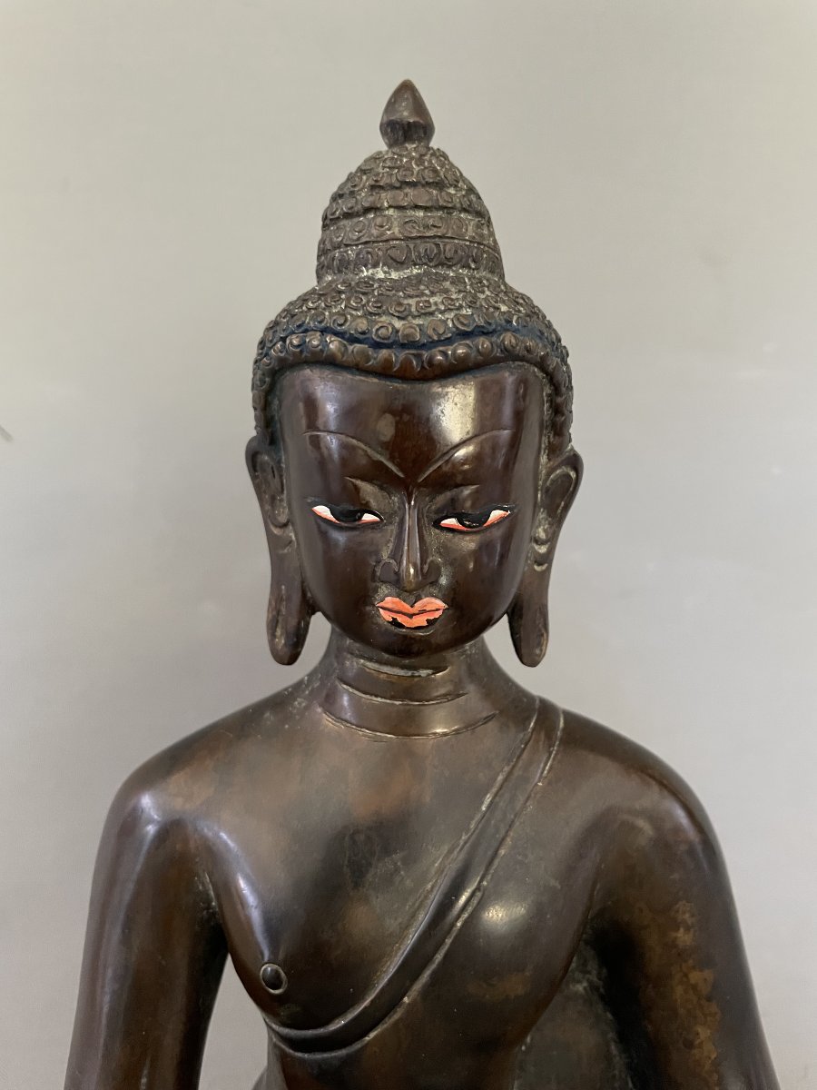 Bouddha, Népal, fin XVIIIe ou début XIXe-photo-2