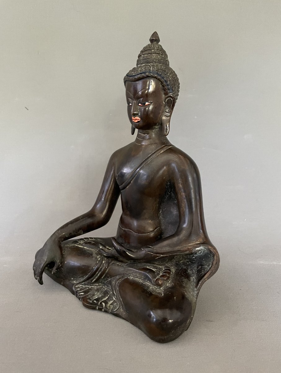Bouddha, Népal, fin XVIIIe ou début XIXe-photo-3