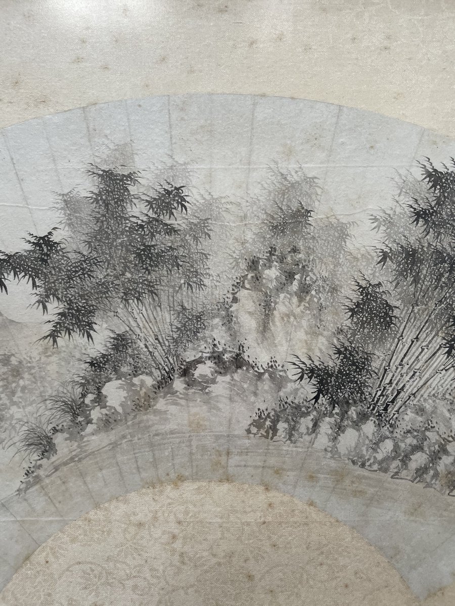 Paysage montagneux, lavis d'encre, Chine-photo-4