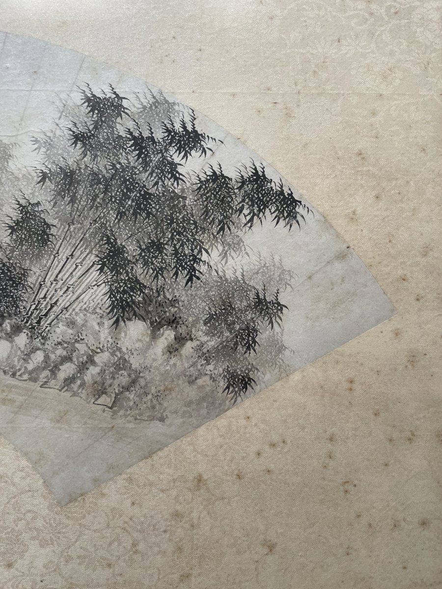 Paysage montagneux, lavis d'encre, Chine-photo-1