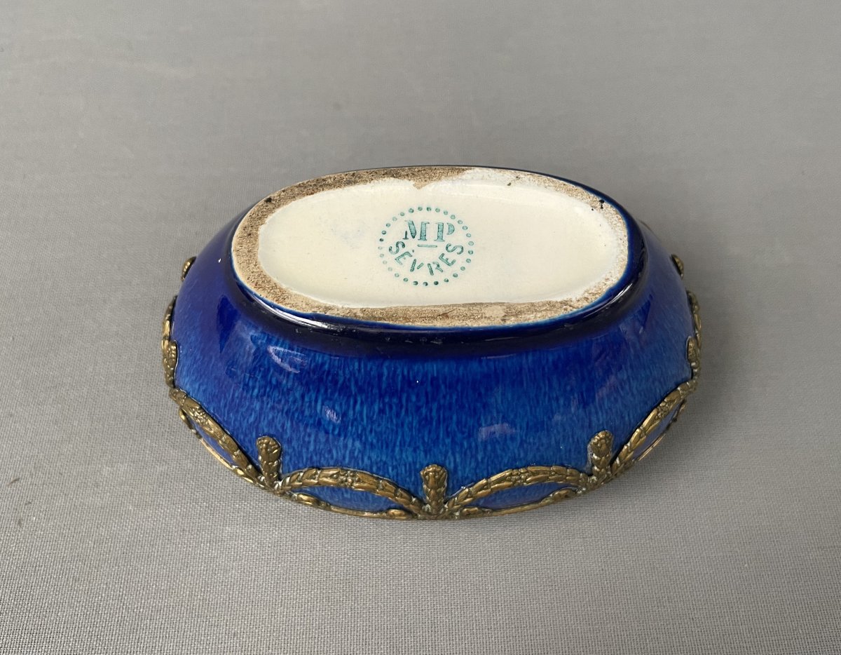 Paul Millet In Sèvres, Small Porcelain Vase-photo-3