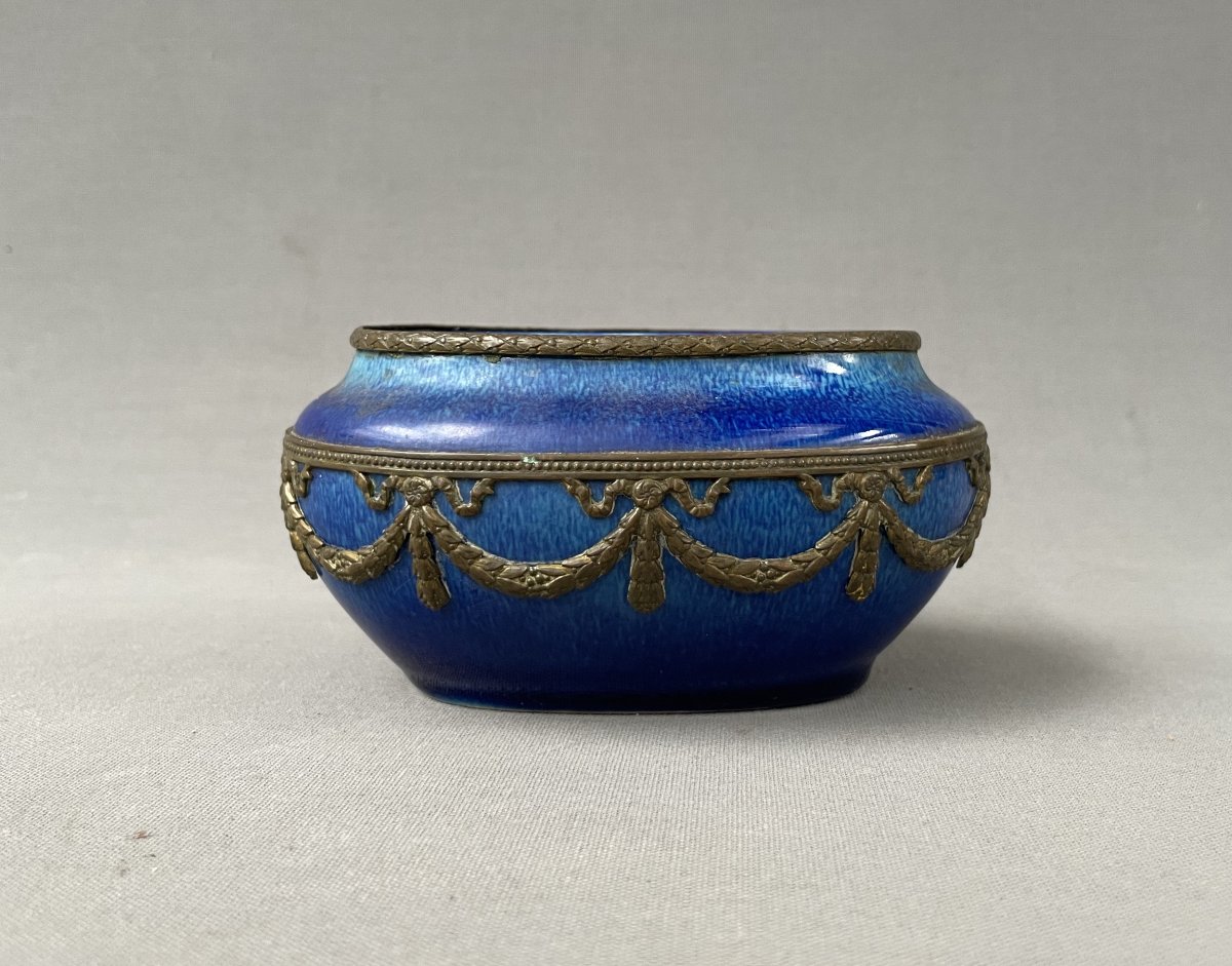 Paul Millet In Sèvres, Small Porcelain Vase