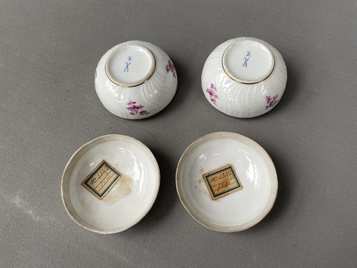 Pair Of German Porcelain Candy Dishes-photo-1