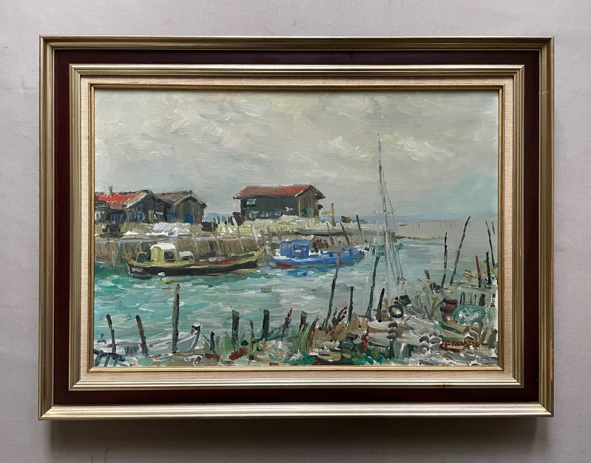 Jean Gérard Carrere, Oyster Port On The Arcachon Basin