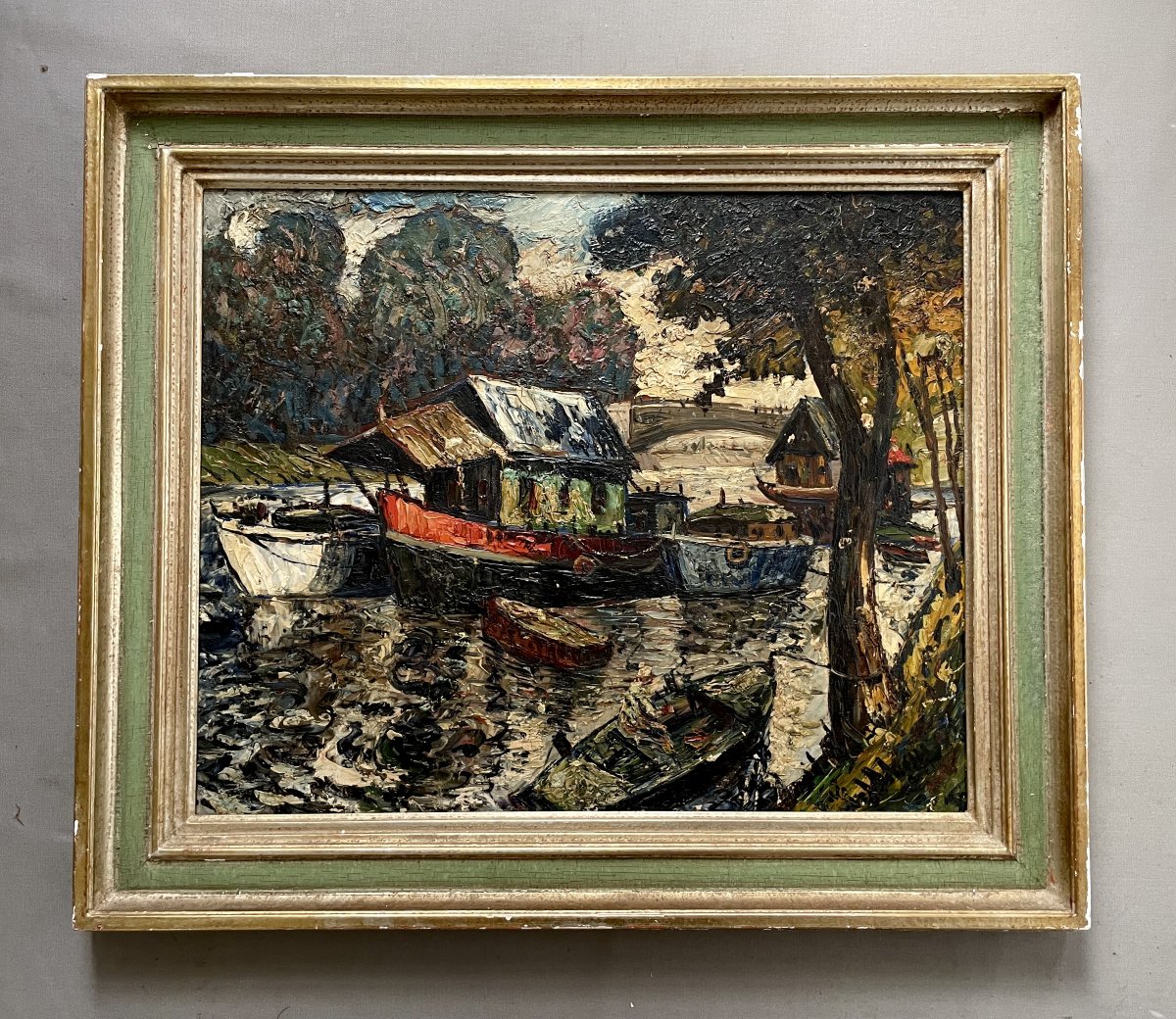 Maurice VAGH WEINMANN, bateaux sur le fleuve