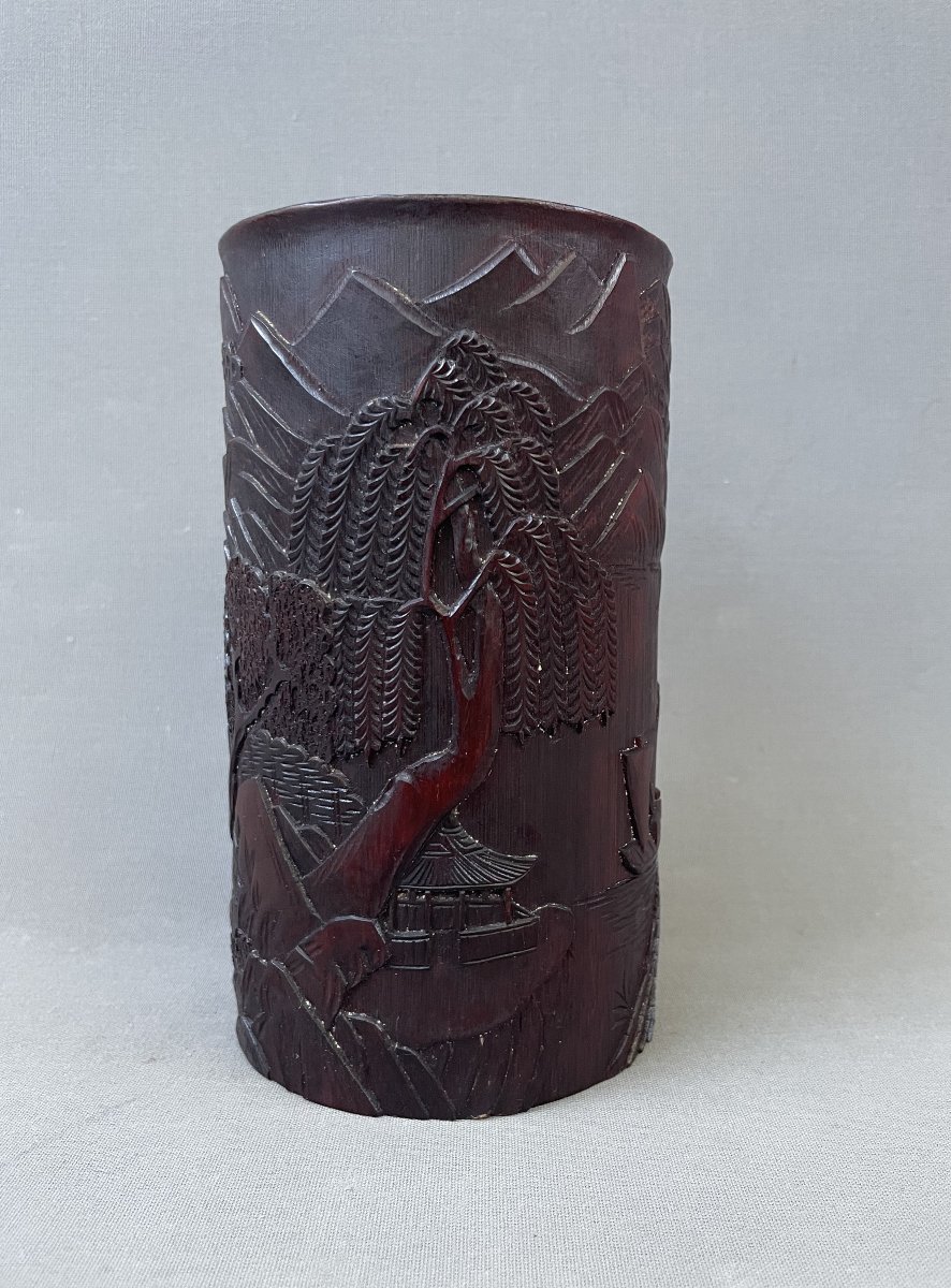 Carved Bamboo Pot-photo-2
