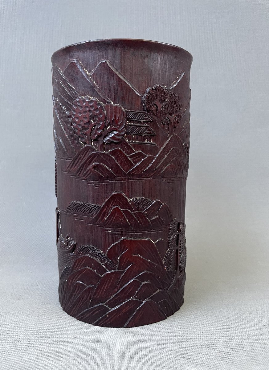 Carved Bamboo Pot-photo-3