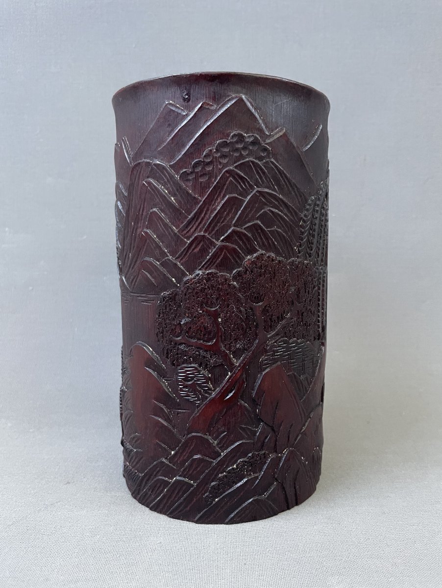 Carved Bamboo Pot