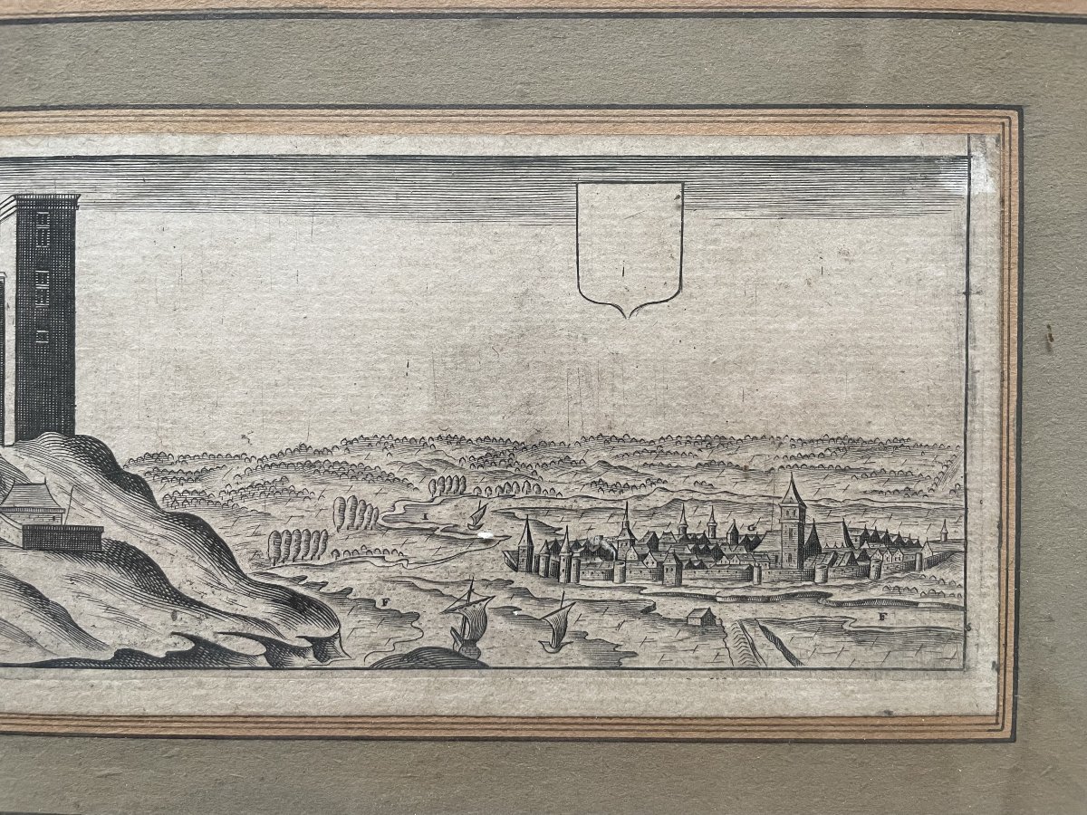 The Château De Fronsac, Engraving By Claude Chastillon-photo-4