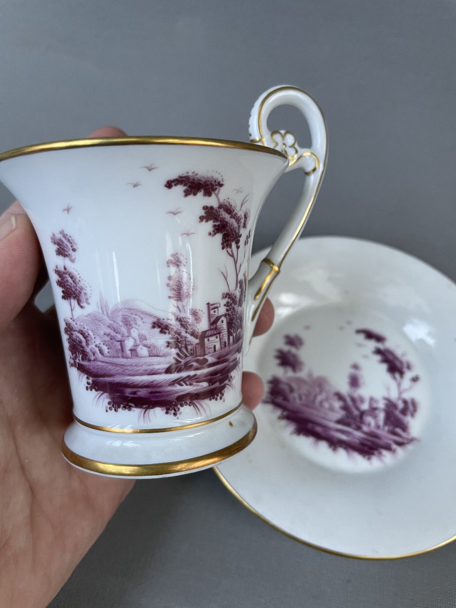 Richard Ginori, Porcelain Cup And Saucer-photo-3