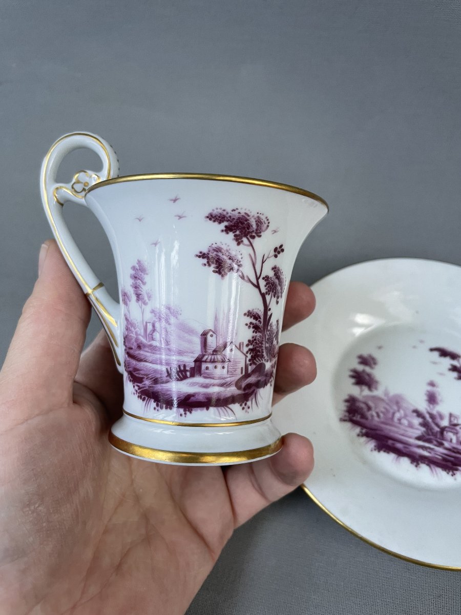 Richard Ginori, Porcelain Cup And Saucer-photo-4