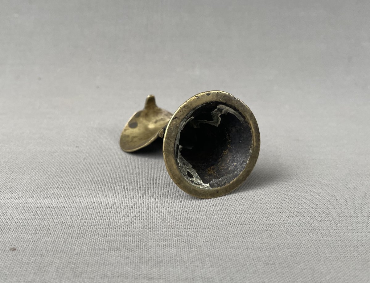 Inde, petit bronze figurant un serpent-photo-4
