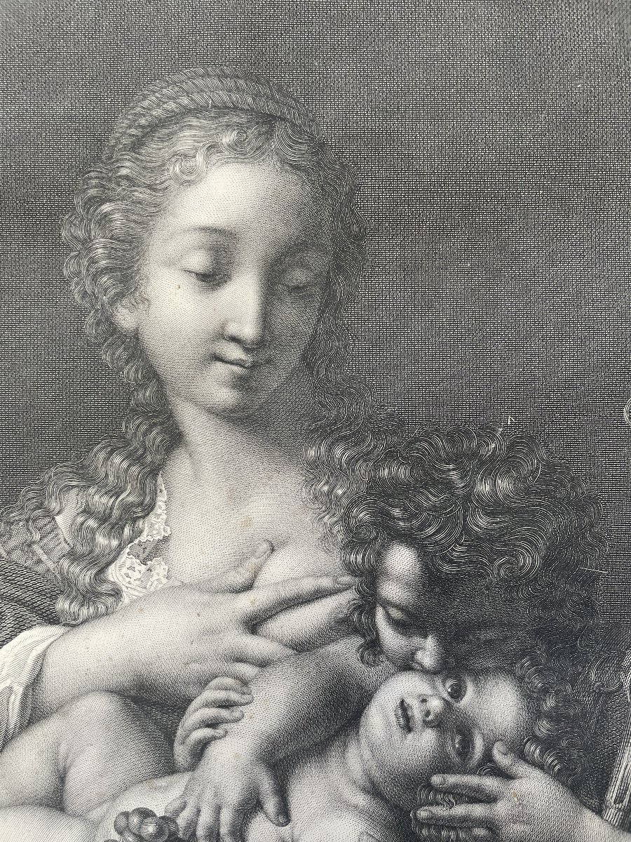 *mater Pulchrae Dilectionis*, Engraving After Annibale Carracci -photo-2