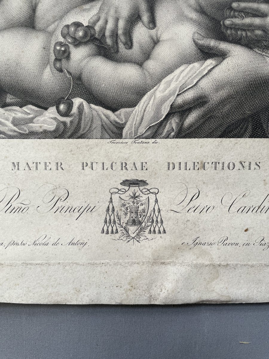 *mater Pulchrae Dilectionis*, Engraving After Annibale Carracci -photo-4