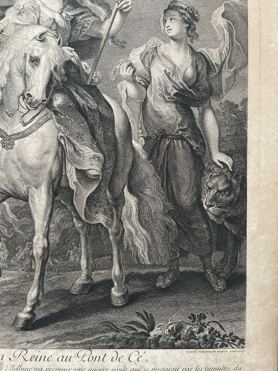 The Queen's Journey To Pont De Cé, An Engraving Based On A Painting By Rubens-photo-1