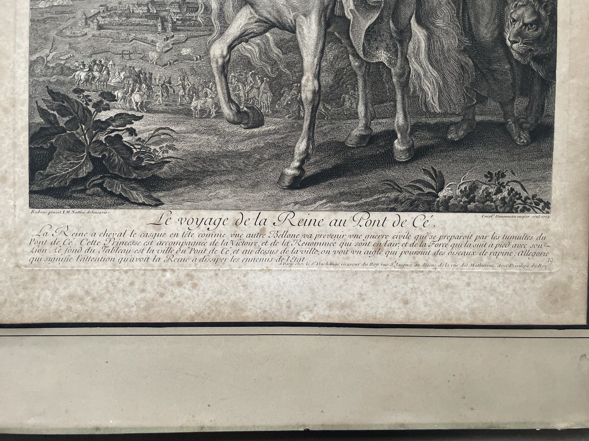 The Queen's Journey To Pont De Cé, An Engraving Based On A Painting By Rubens-photo-4