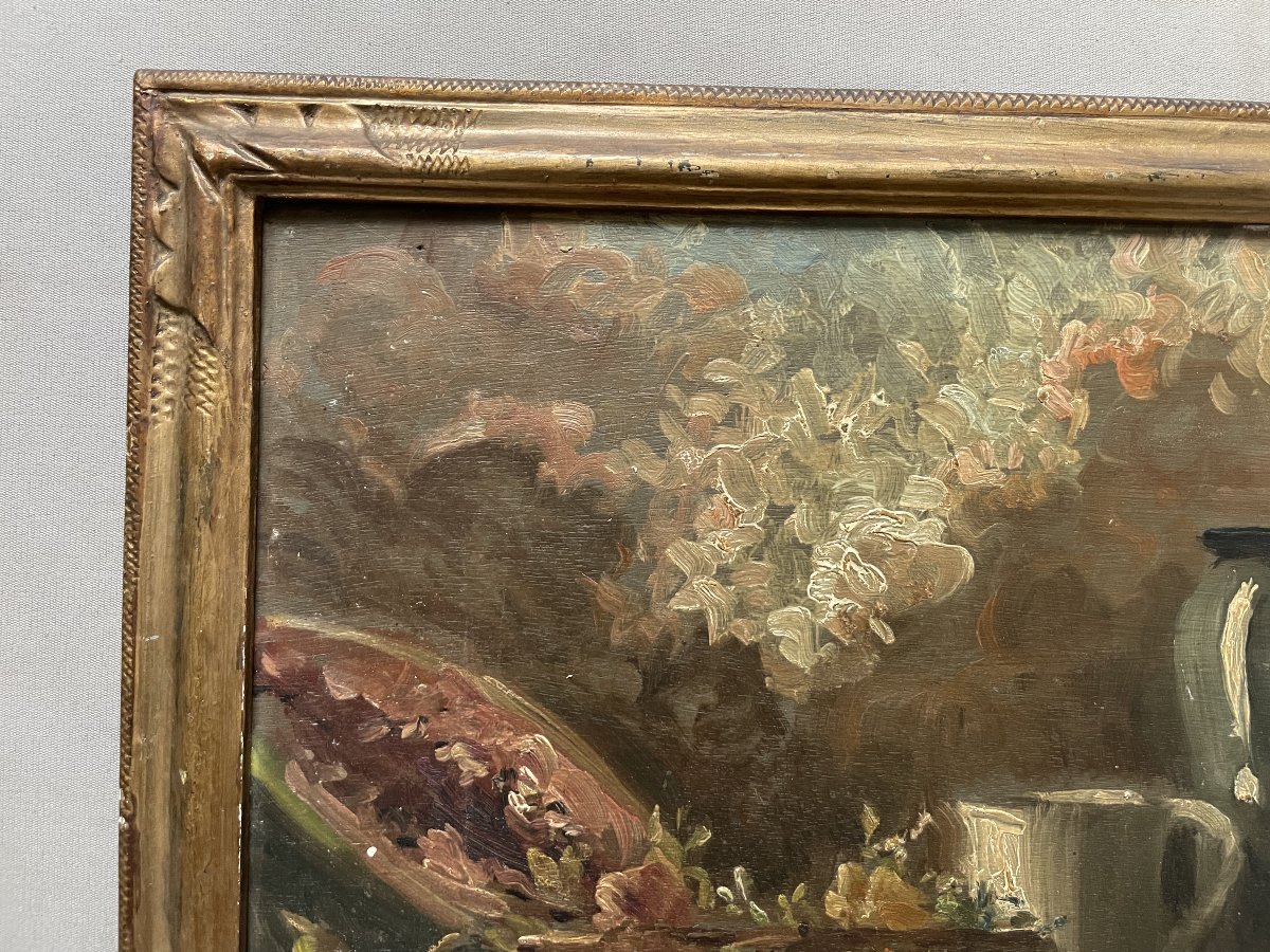Still Life, Painting Signed By Gustave Fabre, 1942-photo-3
