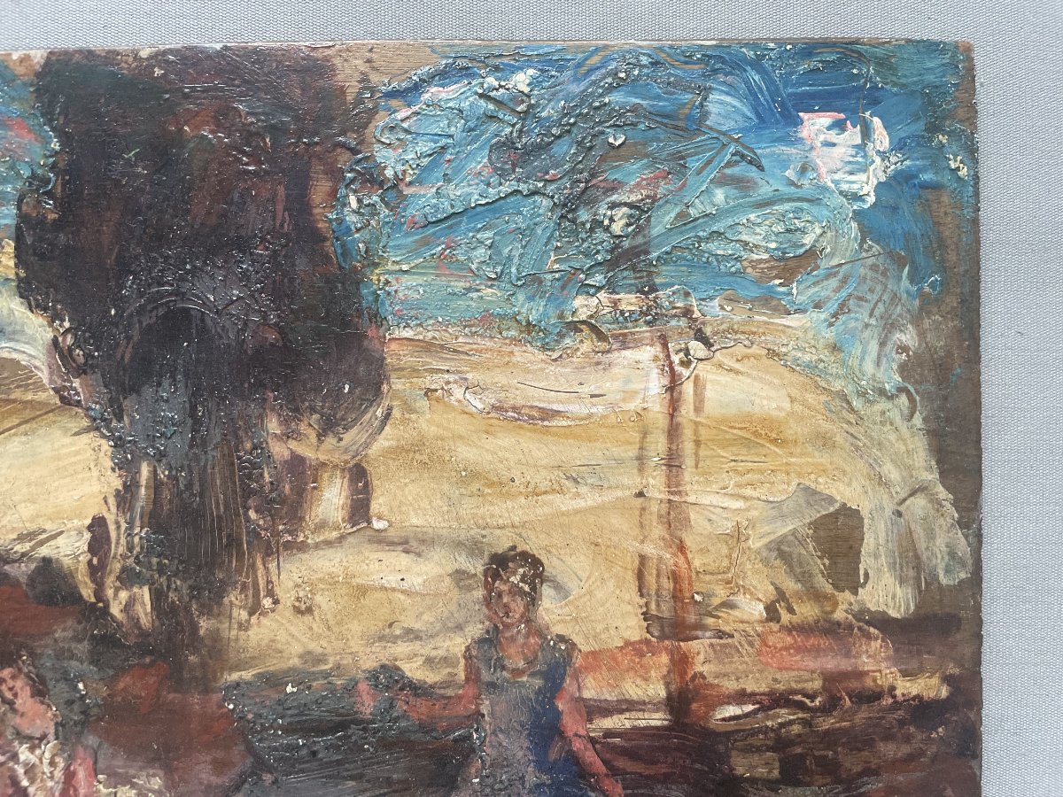 Lively Scene, Oil On Panel, Bears A Signature By Monticelli-photo-4