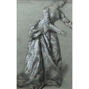 Study Of A Standing Woman And Draperies