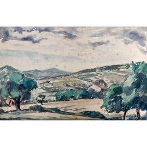 Victor Crumiere, Landscape Near Sisteron