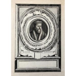Augustin Marlorat, 18th Century Engraving In A Wash Frame
