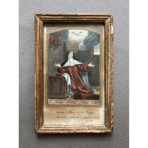 Sainte Thérèse De Jésus, Gravure d'Après Le Brun
