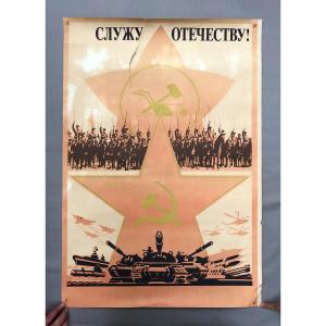 Affiche De Propagande Soviétique, Edition Originale, 1990 